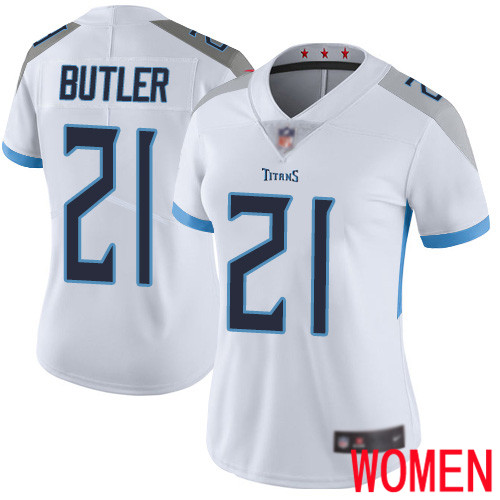 Tennessee Titans Limited White Women Malcolm Butler Road Jersey NFL Football #21 Vapor Untouchable->youth nfl jersey->Youth Jersey